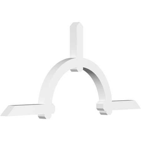 Ekena Millwork Ericson Architectural Grade PVC Gable Bracket, 84"W x 38 1/2"H x 4"D x 4"F, 11/12 Pitch GBP084X39X0404ERI00